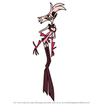 How to Draw Angel Dust from Hazbin Hotel