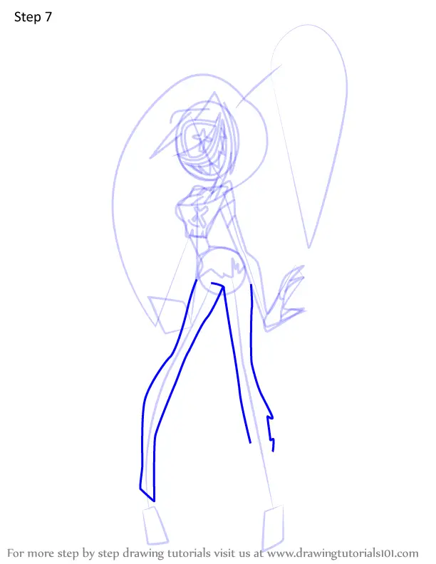 How to Draw Cherri Bomb from Hazbin Hotel (Hazbin Hotel) Step by Step ...