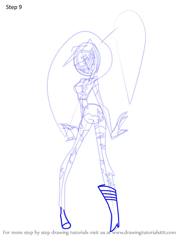 How to Draw Cherri Bomb from Hazbin Hotel (Hazbin Hotel) Step by Step ...