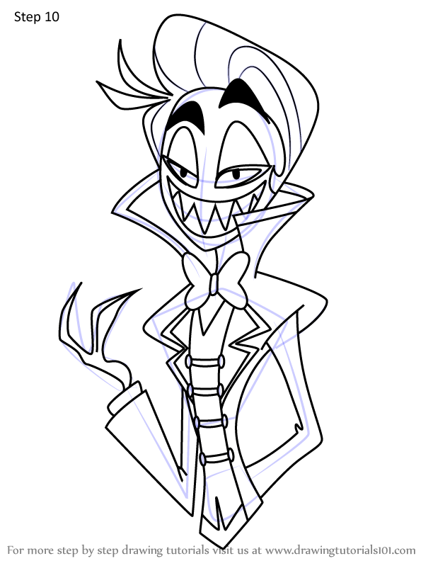 How to Draw Lucifer Magne from Hazbin Hotel (Hazbin Hotel) Step by Step ...