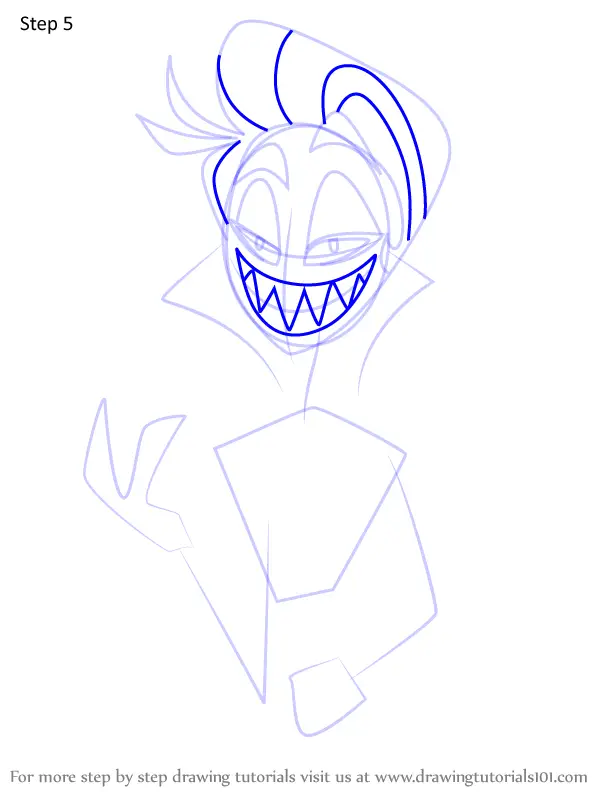 How to Draw Lucifer Magne from Hazbin Hotel (Hazbin Hotel) Step by Step ...