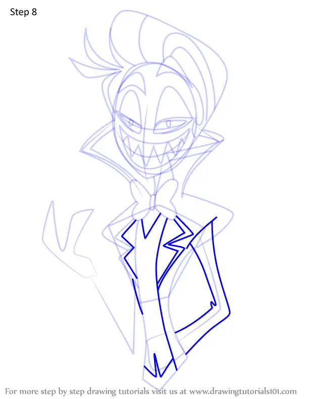 How to Draw Lucifer Magne from Hazbin Hotel (Hazbin Hotel) Step by Step ...