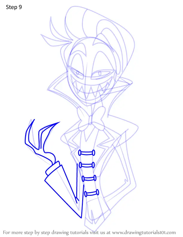 How to Draw Lucifer Magne from Hazbin Hotel (Hazbin Hotel) Step by Step ...