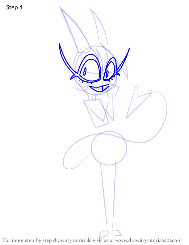 How to Draw Millie from Hazbin Hotel (Hazbin Hotel) Step by Step