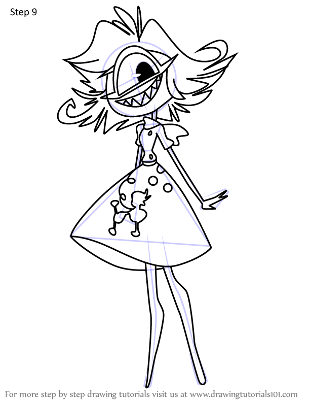 How to Draw Niffty from Hazbin Hotel (Hazbin Hotel) Step by Step ...