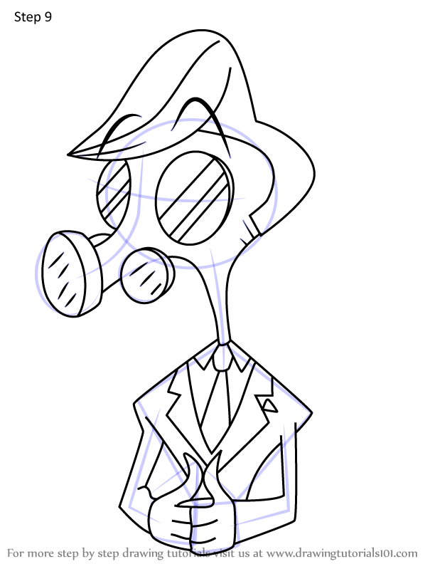 How to Draw Tom Trench from Hazbin Hotel (Hazbin Hotel) Step by Step ...