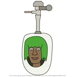 How to Draw Female Variant Skibidi Urinal from Skibidi Toilet