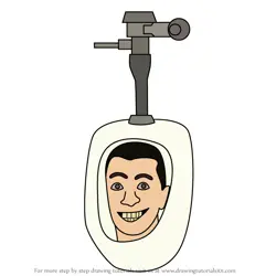 How to Draw Male Variant Skibidi Urinal from Skibidi Toilet